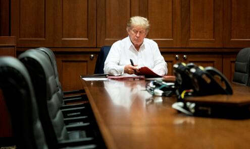 特朗普出院返回白宮