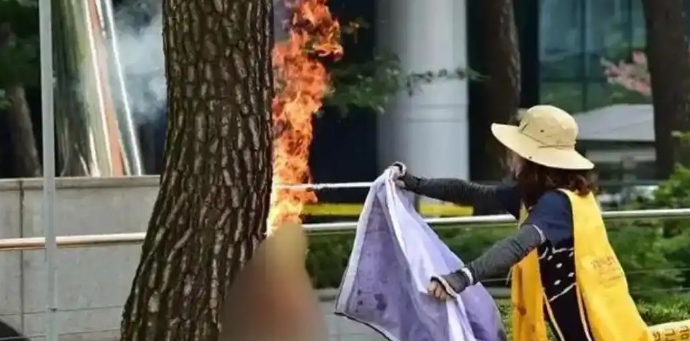 韓國再次發(fā)生尹錫悅支持者自焚事件