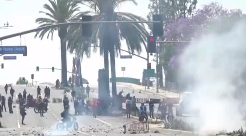 美國洛杉磯騷亂有多嚴(yán)重