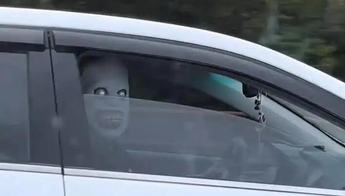 高速上有人戴恐怖面具嚇過路車輛